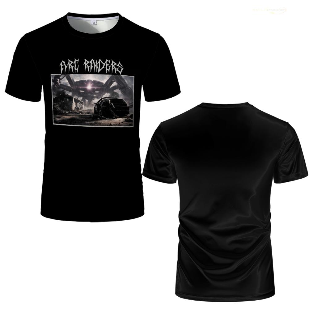 Don't Shoot ARC Raiders Graphic T-Shirt Unisex Trendy Streetwear Oversized Crew Neck Tops New Casual Men's Shirt for Gamers Gift