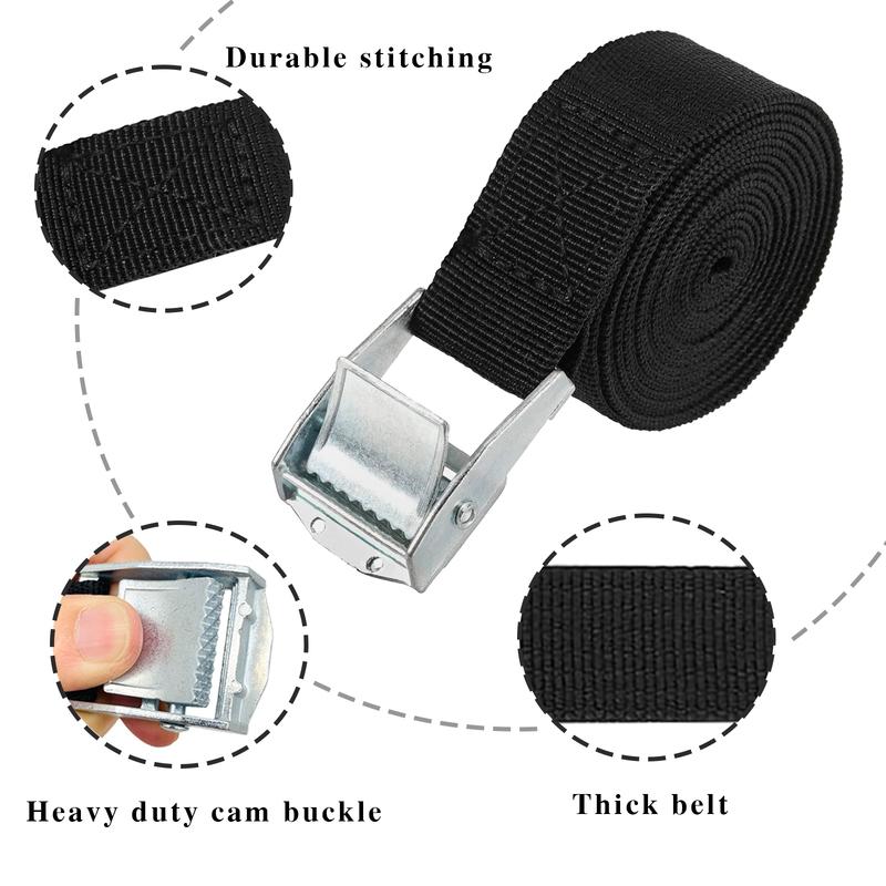 5/10Pieces 6M Buckle Tie-Down Belt Cargo Straps For Car Motorcycle Bike With Metal Buckle Tow Rope Strong Ratchet Belt for Lugga