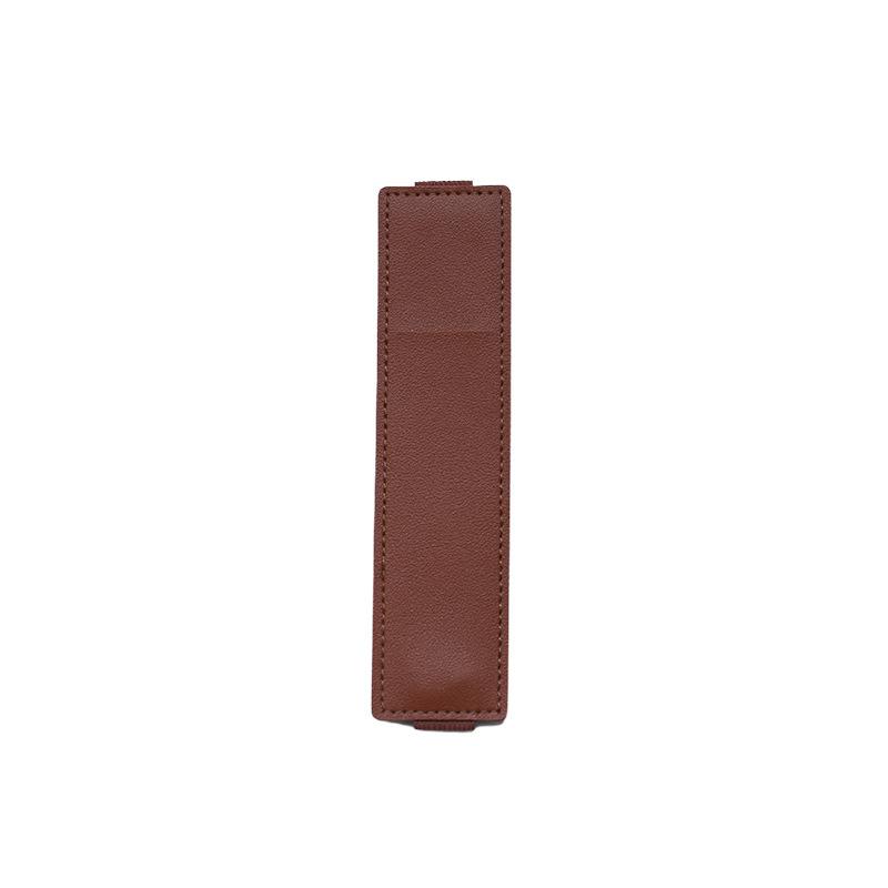 Elastic Leather Pen Sleeve PU Pencil Holder Bookmark Clip for Tablet Laptop Notebook Stylus Pen Portable Protective Case