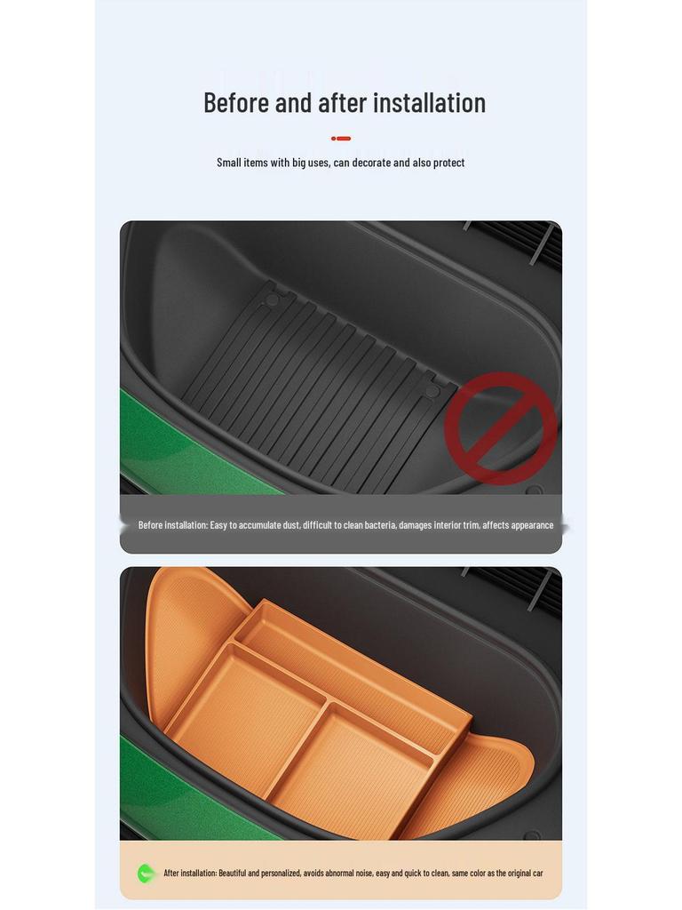 Silicone Waterproof Trunk Organizer for YU7 Lower Storage