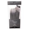 12pcs Professional Paint Brushes Nylon Hair Delicate Wooden Handle Paintbrush Painting Brushes Kit G
