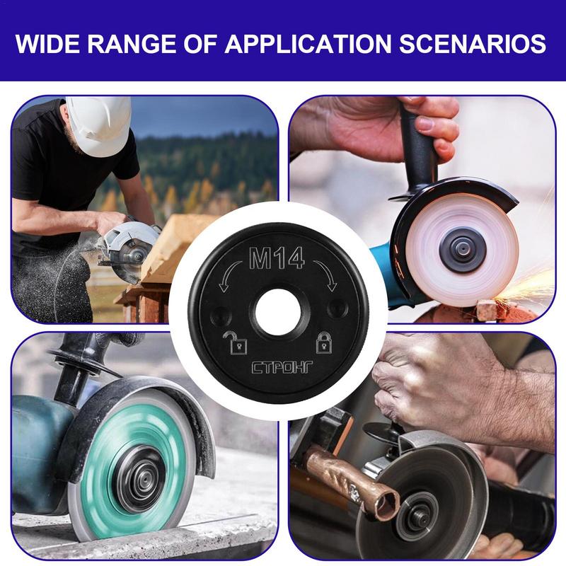 Self-Locking Pressure Plate Thread Pressure Plate Angle Grinder Flange Nuts High Strength Thread Angle Grinder Pressure Plate