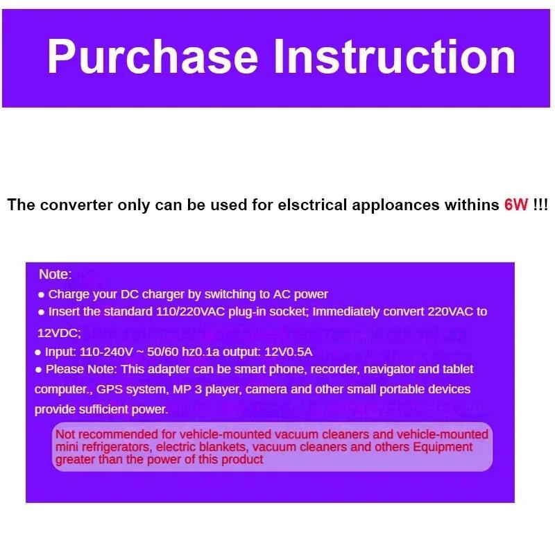 Adaptor Brichetă Auto AC 220V la DC 12V Converter Stecher EU US Priză de Perete Adaptor Stecher Convertor Auto Accesoriu Auto