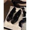 Sheepskin thin thick heel with Mary Jane shoes women's leather light mouth single shoes retro high heels work shoes