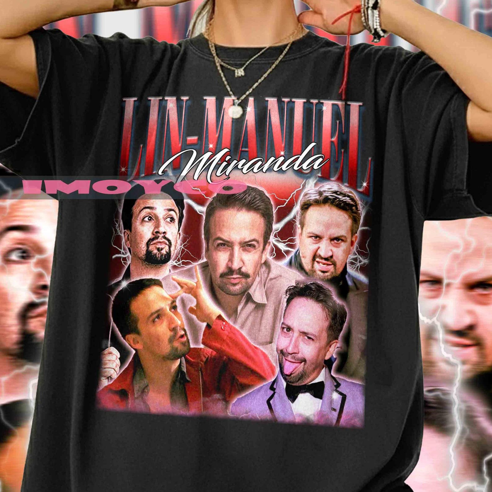 Retro Lin-Manuel Miranda Graphic Tee, Broadway Musical Comfort Colors T-Shirt S