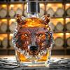 300/350ml Vtipná láhev ve tvaru zvířete Skleněný karafka na whiskey s těsnící zátkou proti vytečení Láhev na whiskey Dekorace do domácího baru Dárky