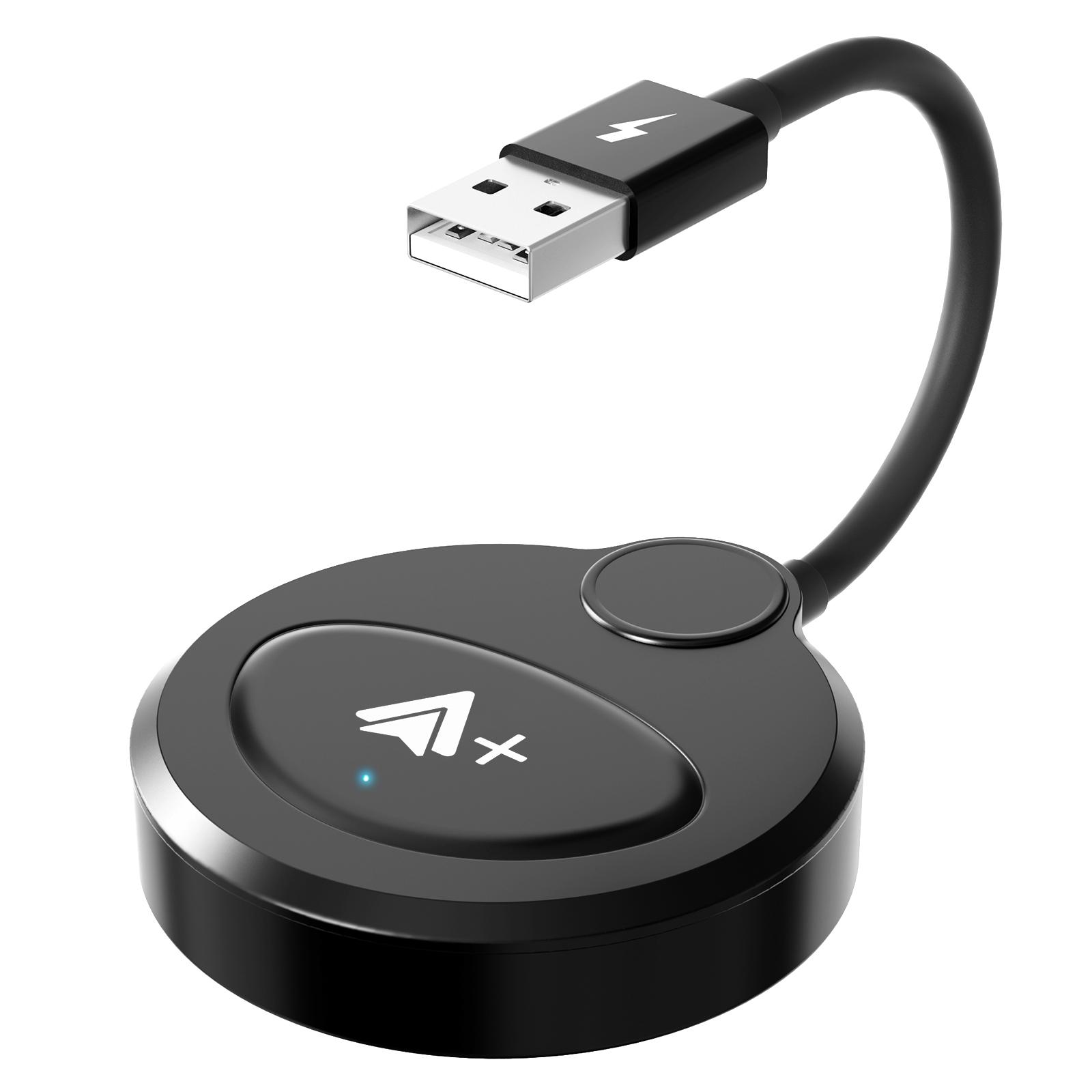 

020-6++ Android Auto Wireless Adapter Instant Connection Wired to Wireless USB Dongle Black