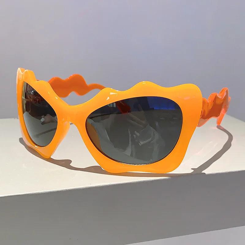 Durable High Quality Retro High End Designer Style Edgy Punk Trendy Oversized Female For Both Male Sun Glasses