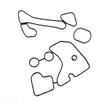 C44444444444444ar Engine Oil Cooler Gasket Seal Sealing Gasket For TOiadiatBas9117070B 059117070 For A6 A7 A8 For Q5 For Q7 3.0L