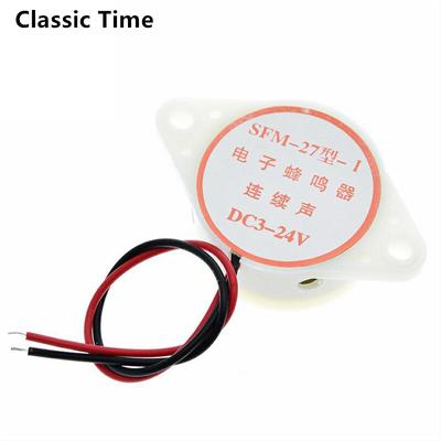 95 dB Alarm, hohe Dezibel, 3–24 V, 12 V, elektronischer Summer, Alarm, Dauerton, für Arduino SFM-27