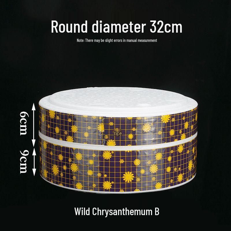 Salmon Sashimi Foam Packaging - Disposable Round Sushi Plate