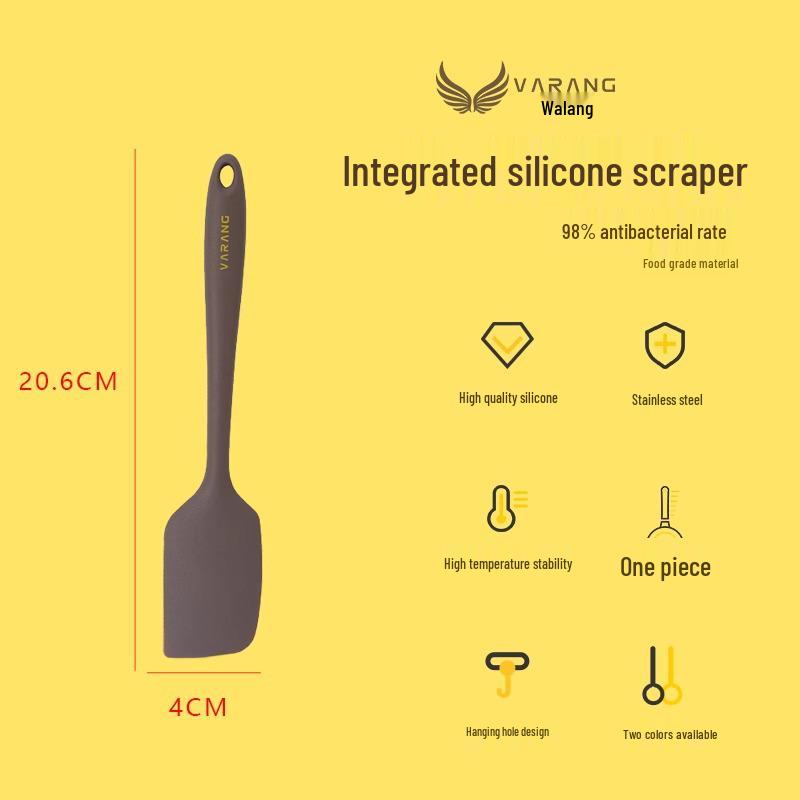 Heat-Resistant Silicone Baking Spatula - Soft, Large, One-Piece Scraper for Cakes and Creams
