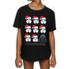 STAR WARS Weihnachts-Humbug-Baumwoll-T-Shirt für Mädchen