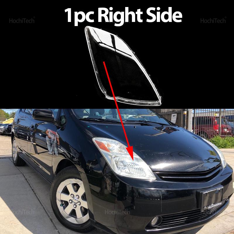 Car Headlamp Cover Headlight Lens Glass Cover Lampshade Bright Shell Lens Covers For Toyota Prius XW20 2th 2003-2009 2005 2006