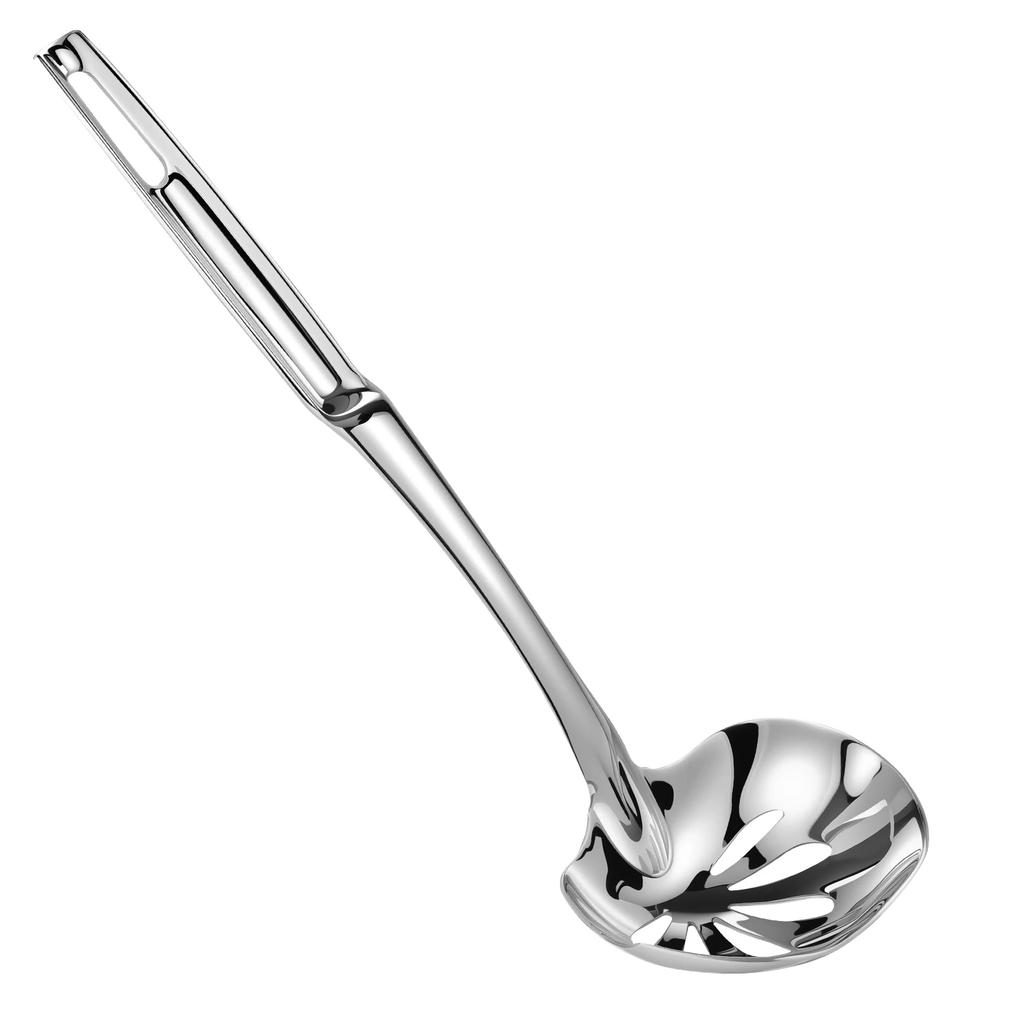 Edelstahl Schöpfkellen Metall Servierlöffel Sieblöffel Hot Pot Ramen Suppenkelle Nudelschöpfer Küchengeschirr Kochutensilien