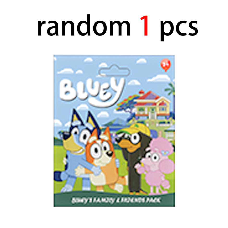 

Toys Model Dog 1-24pcs Bluey Cute Bandit Chilli Bingo Pluto Anime Action Figure Movable Joints Dolls Ornaments Gifts