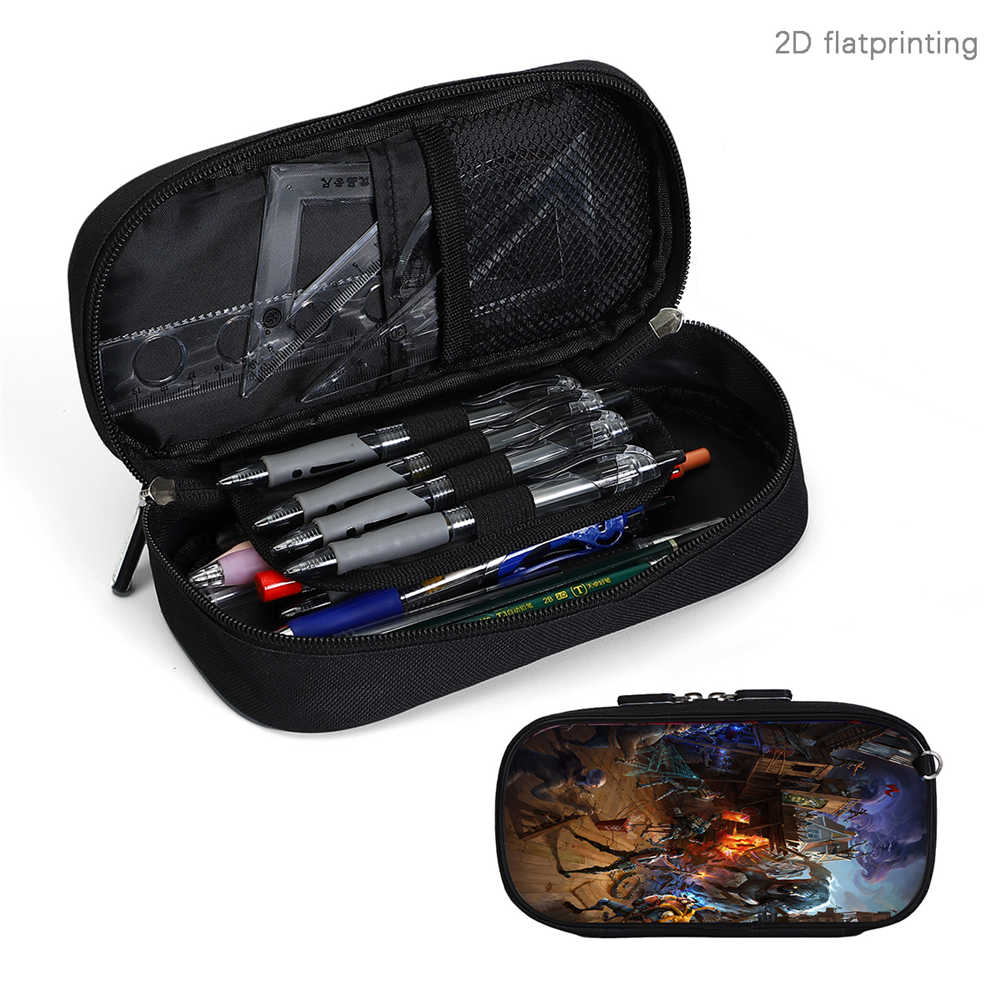 Fortnite Cartoon Lightweight Multi-Function Pencil Pouch, Unisex Kids Aged 6-14 Light Portable Student Stationery Storage Case