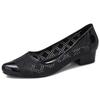 Sandales d'été à talons moyens pour femmes, à porter en extérieur, bout ouvert, couleur unie, talon épais, antidérapantes, à encolure basse, respirantes, de loisirs, avec trous