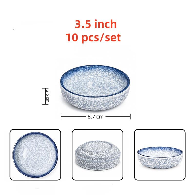 Melamine plastic Japanese style seasoning sauce small dish dipping Sushi soy sauce pepper wasabi Mustard dish oil vinegar plate
