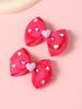2PCS New Cute Princess Fashion Solid Heart Bow Lovely Girls Hairpins Children Headwear Hairgrip Hair Clips Hair Accessories