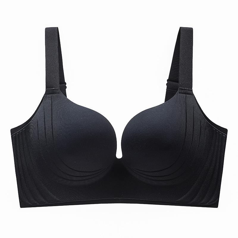 

Беспроводной бюстгальтер пуш-ап большого размера: Минимизирует большой бюст, приподнимает и корректирует для создания изящного силуэта 40/90D