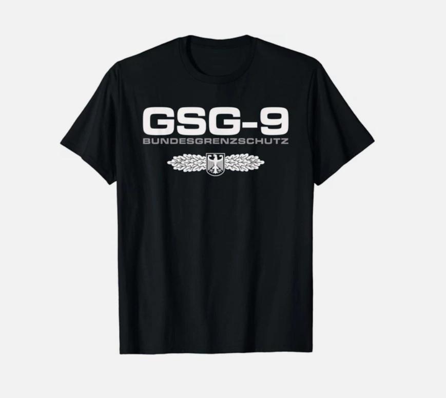 GSG 9 Bundesgrenzschutz T- German Special Forces Military Tactical Tee Unisex T-Shirt XL
