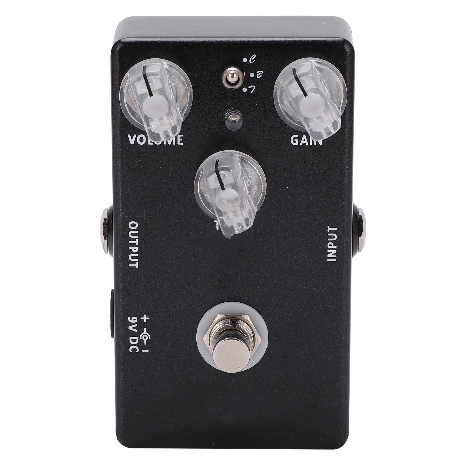 Pedale Effetto per Chitarra Super Rat True Bypass Distorsione Portatile Regolabile Accessorio per Strumento