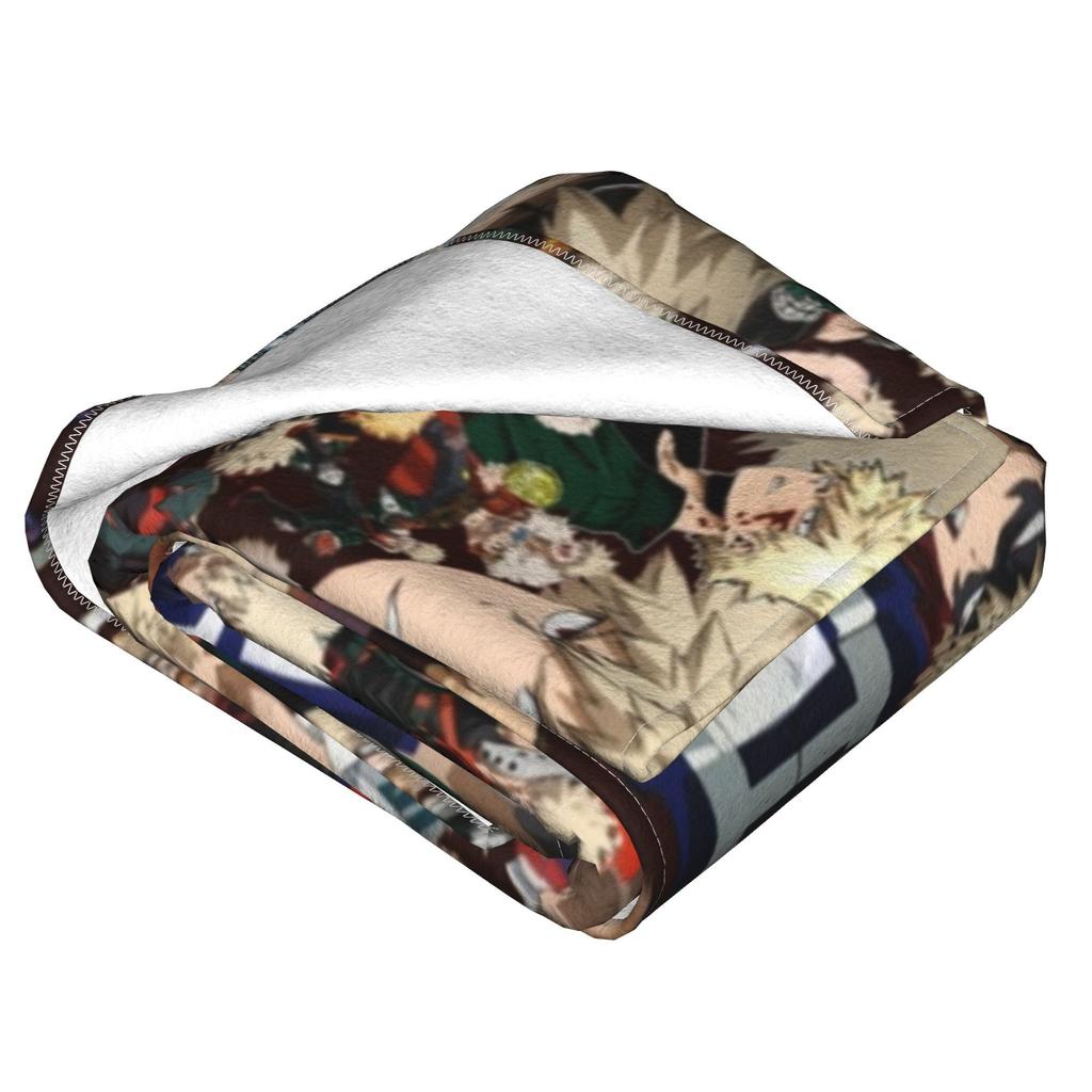 My Hero Academia Decke Liebst du Bakugou wirklich Wolldecken Sommer Klimaanlage Dekoration Weiche Warme Tagesdecke,