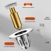 Leak-Proof Wash Basin Drain Stopper with Bounce Core and Push-Type Deodorant
