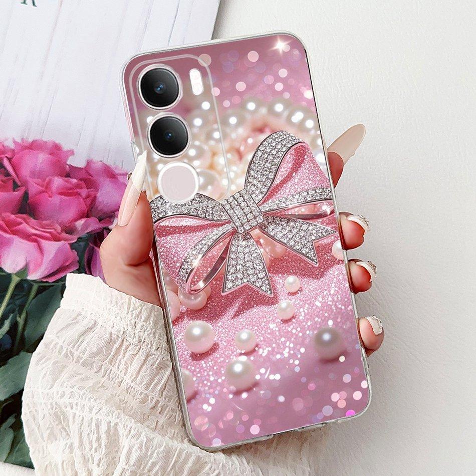 For Vivo Y19S V2419 Elegant Floral Butterfly Painting Phone Case For Vivo Y19s Y 19S 4G Soft Silicone TPU Cases