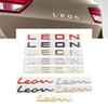 Car 3D Metal Trunk Words Letters Logo Decals Emblem Badge Sticker For Leon MK1 MK2 MK3 MK4 MK5 MK6 Styling Accessories