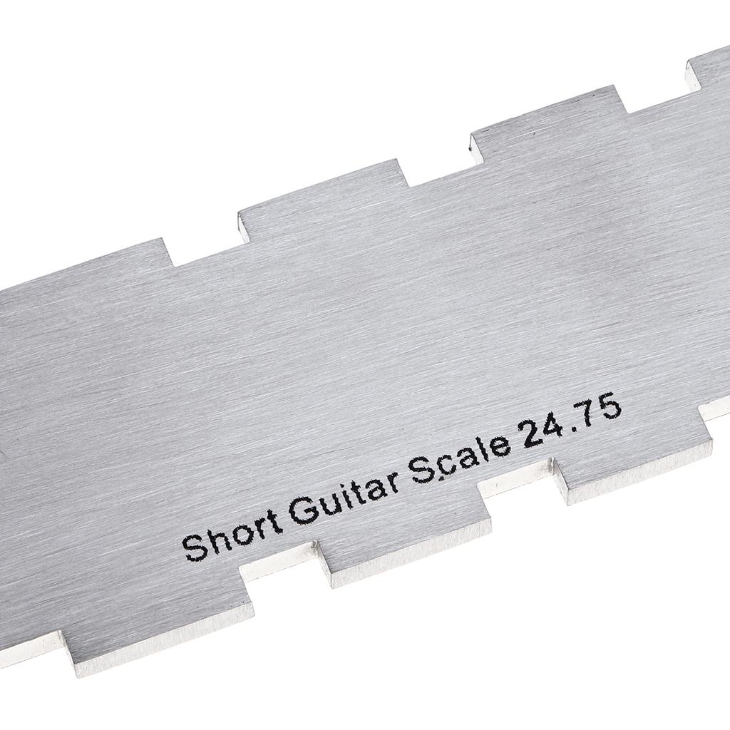 Dual Scale Stainless Steel Guitar Neck Notched Straight Edge Luthiers Tool Measurement
