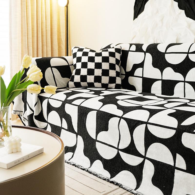 Ręcznik na sofę z szenili Pełny pokrowiec Materiał Cztery pory roku Uniwersalny Odporny na kocie drapanie Wysokiej jakości Poduszka na sofę Uniwersalny pokrowiec
