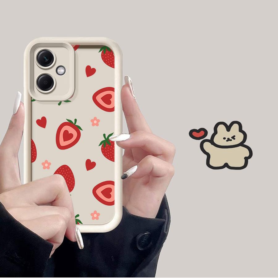 Phone Cover Case for Xiaomi Poco F8 X3 NFC C61 X3 Pro C51 C50 Cartoon Cherry Pattern
