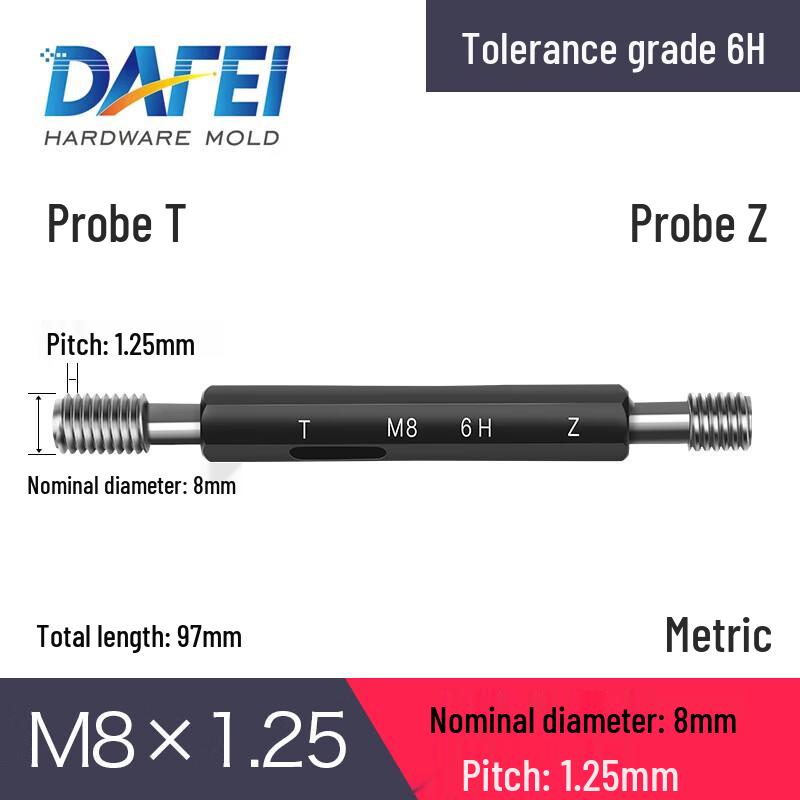 DAFEI Metric Thread Plug Gauge