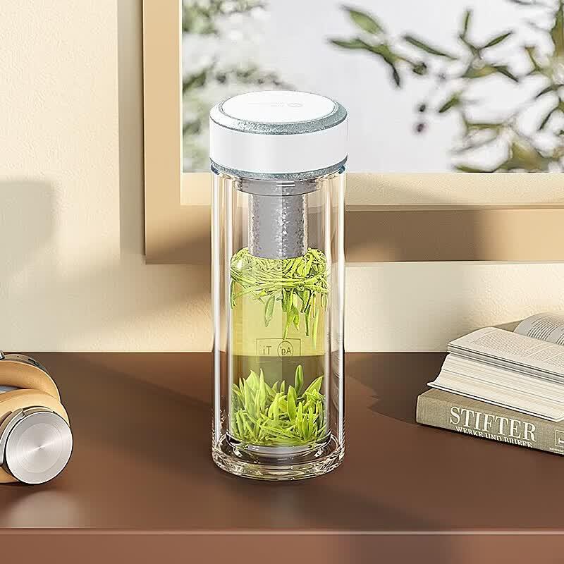 WANXIANG TV4 Double-Layer Tea Infuser Glass Bottle