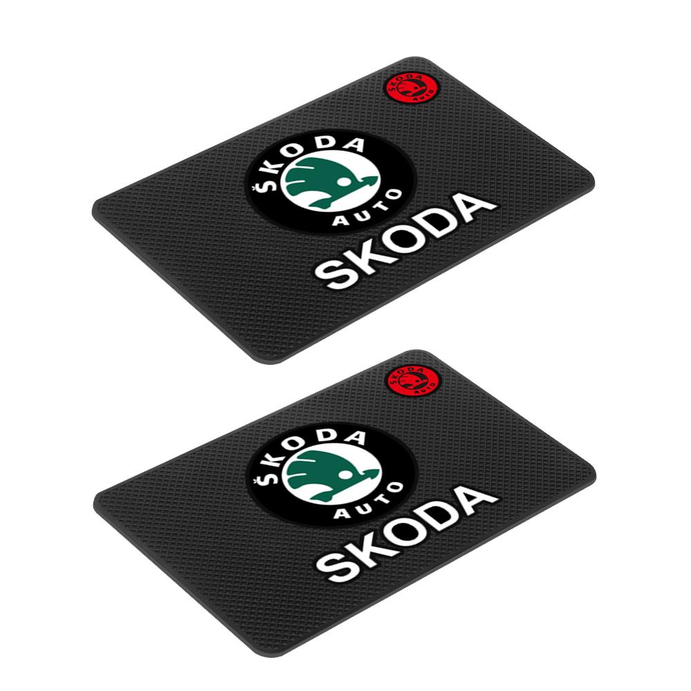 BBIA3 Car Silicagel Anti-Slip Mat Dash Board Non Slip Pad Sticky for Skoda Rapid Fabia Octavia Kodiaq Karop Kamiq Roomster Yeti Superb