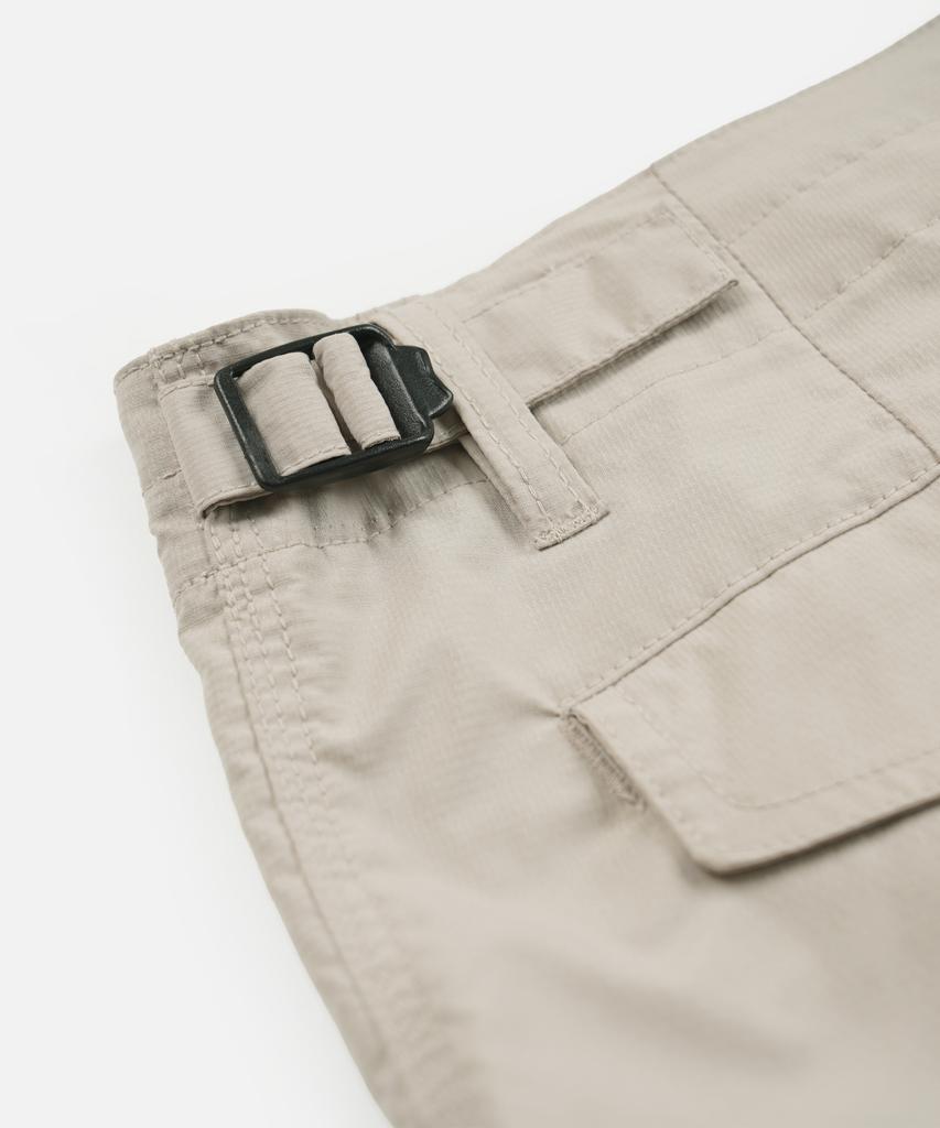 FRIZMWORKS Micro Ripstop Essential Cargo Shorts _ Light Gray