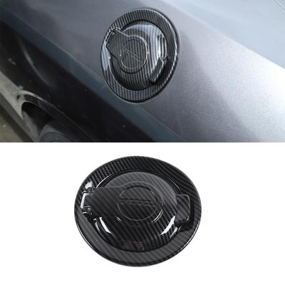 1Pc Carbon Fiber Look Gas Door Fuel Tank Cover Trim For Dodge Challenger 2009-20