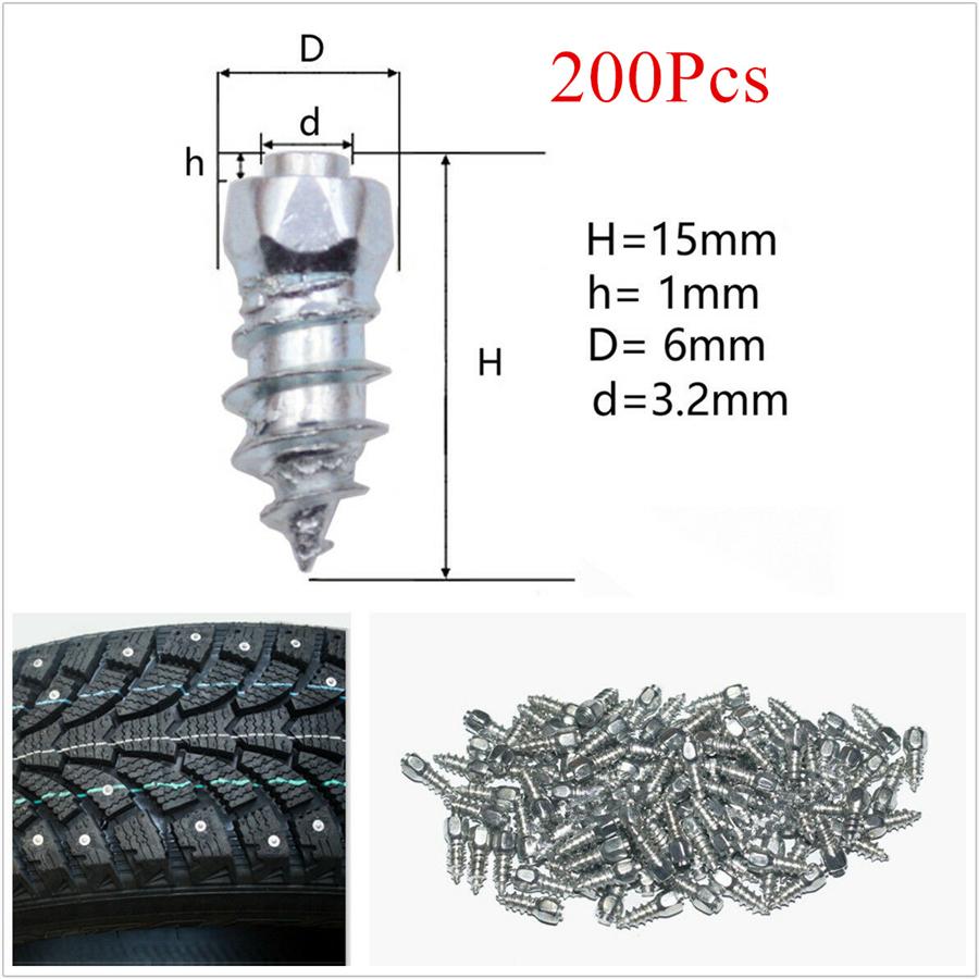 Winter Wheel Car Tires Studs Screw Snow Spikes Wheel Tyre Snow Chains Studs For Shoes ATV Car Motorcycle Tire Nail electric Gun Tool
