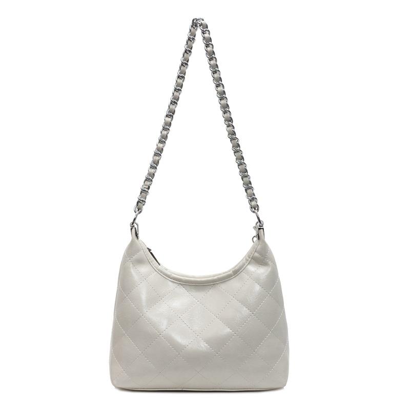 

Сумка через плечо ромбовидная цепочка корейская версия повседневной универсальной сумки-мессенджера модная однотонная сумка для работы повседневная текстурная сумка женская