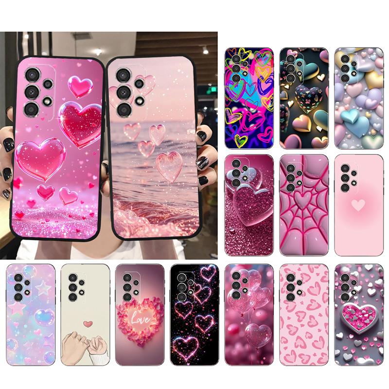 Handyhülle für Samsung A55 A16 A56 A36 A35 A15 A53 A54 A33 A34 A25 A05S A52 A52S A14 A26 A71 Liebe Rosa Herz