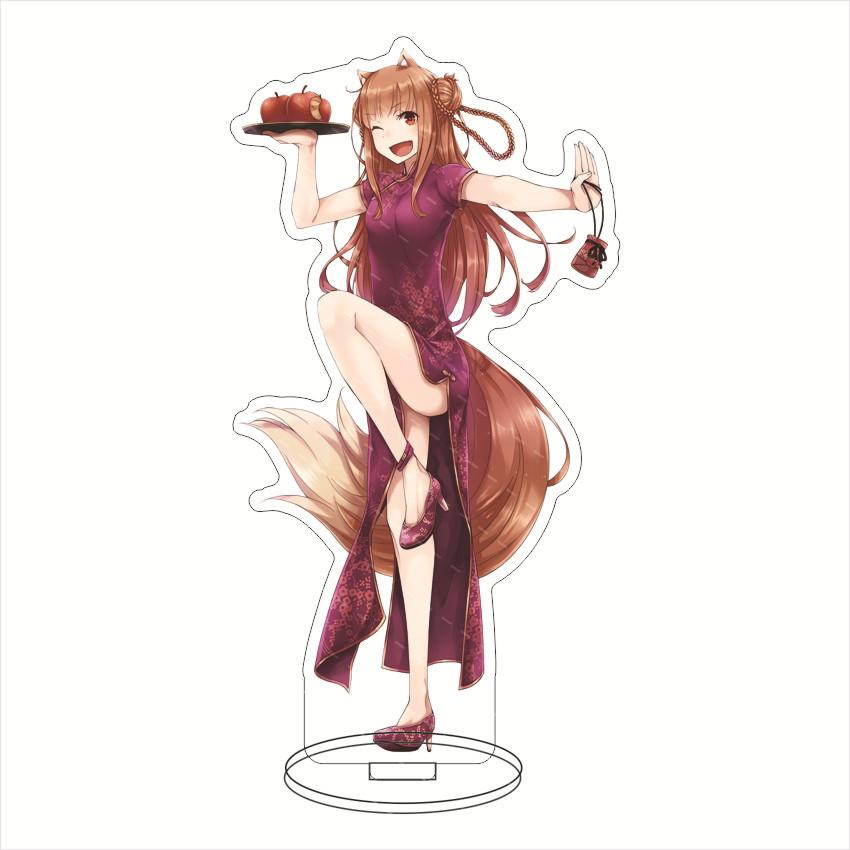 

Spice and Wolf Anime Anime Acrylic Stand Model Plate Decoration Desk Figure Display Friends Girl Gift Cartoon Peripheral Product 15 cm