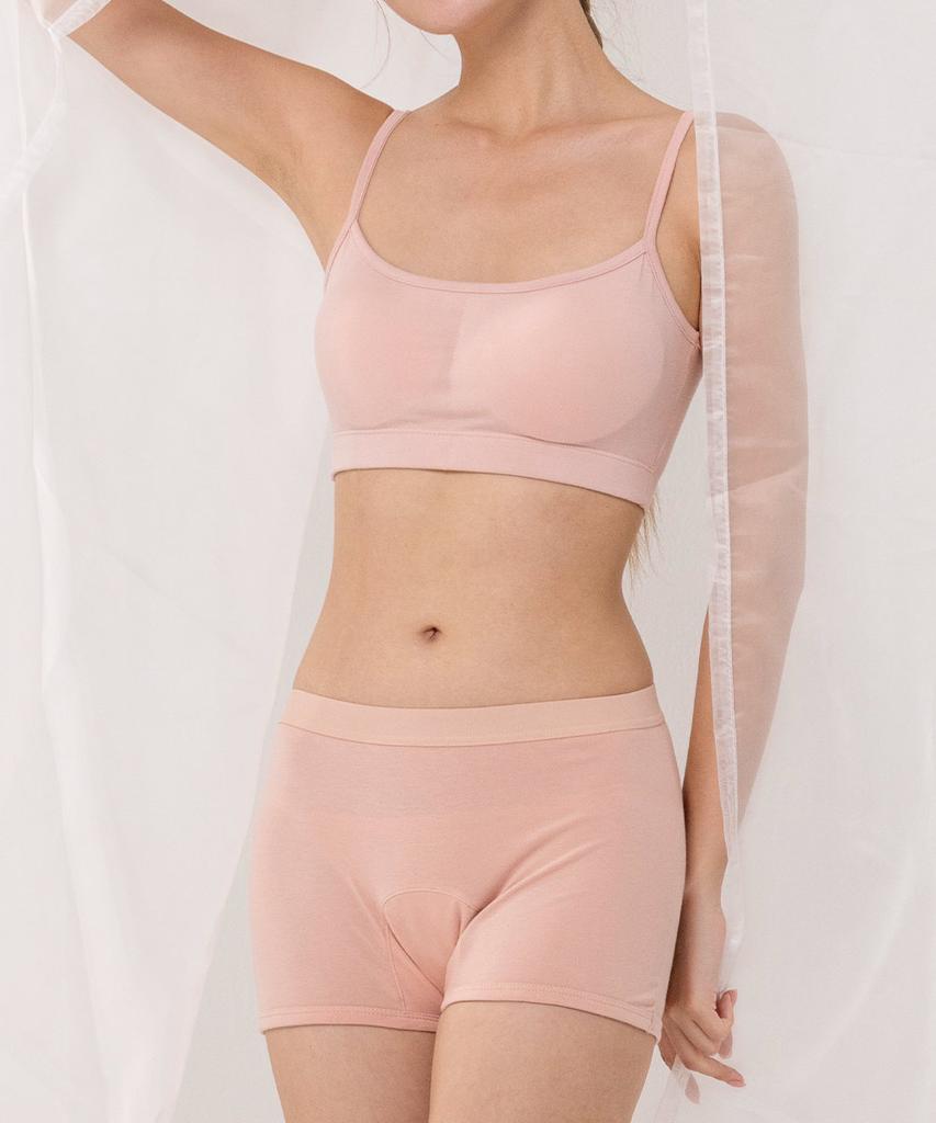 Ssaikeullin Organic Pure Cotton Period Panties - Boxer (Apricot)