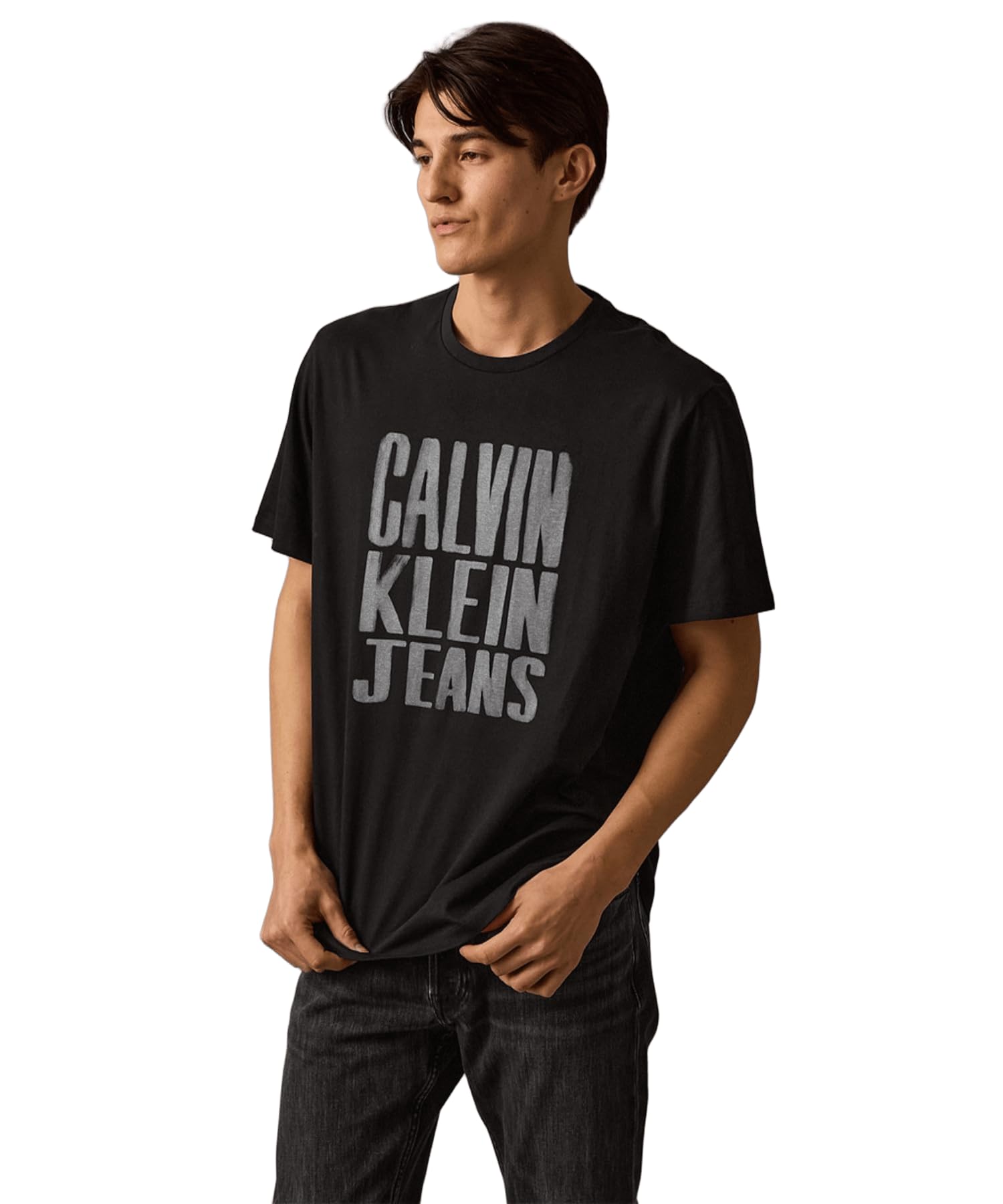 

Stacked Graphic 4RB827G M BLACKUB1 [Calvin Klein] [Official Brand] T-Shirt
