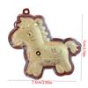 Creative Golden Horse Accessories Year of Horse Mascot Dolls Gold Pony Keychain Accessories Cute Chinese Style