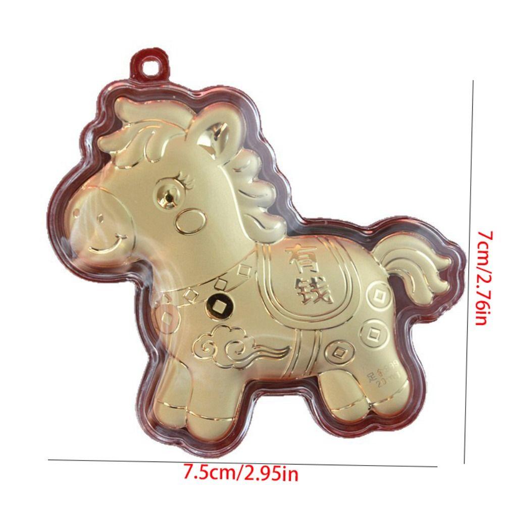 Creative Golden Horse Accessories Year of Horse Mascot Dolls Gold Pony Keychain Accessories Cute Chinese Style