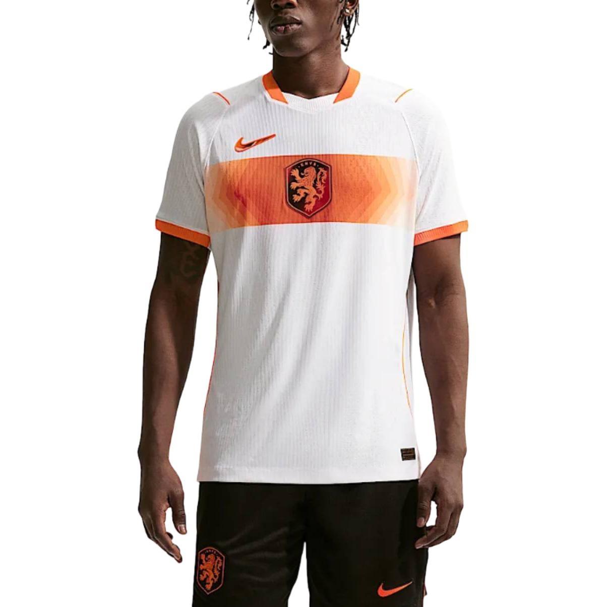 Nike Netherlands 2026 Match Away Aero-FIT Authentic Jersey White Hyper Crimson Men s IB5220-100 L