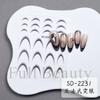 Nail Art Sticker, Anti-French Gradual Change Bronzing Hot Silver Black And White French Sticker Adhesive Nail Sticker
