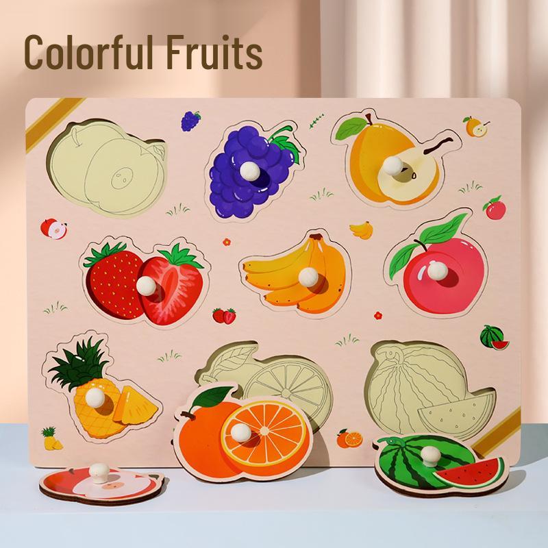 Wooden Educational Jigsaw Puzzle for Kindergarten Children - Fun Hands-On Matching Game